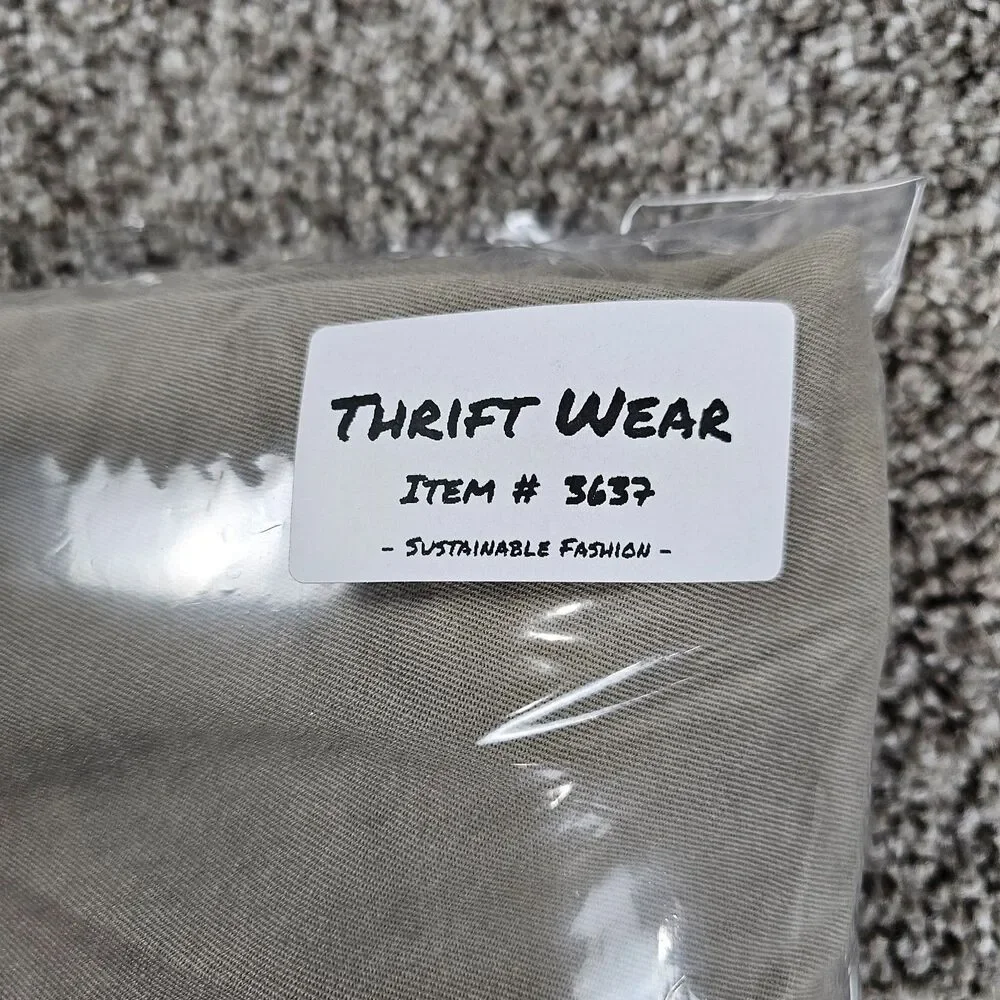 Levis 541 Jeans Mens 35x28 Khaki Athletic Tapered Stretch Workwear American